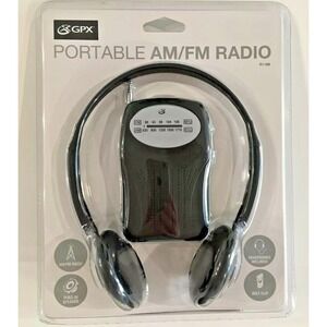 Gpx Portable AM FM Radio With Built In Speaker And‎ Belt Clip R116B
